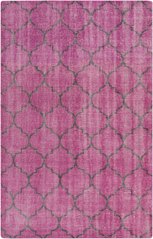 Belvidere Modern Magenta Area Rug